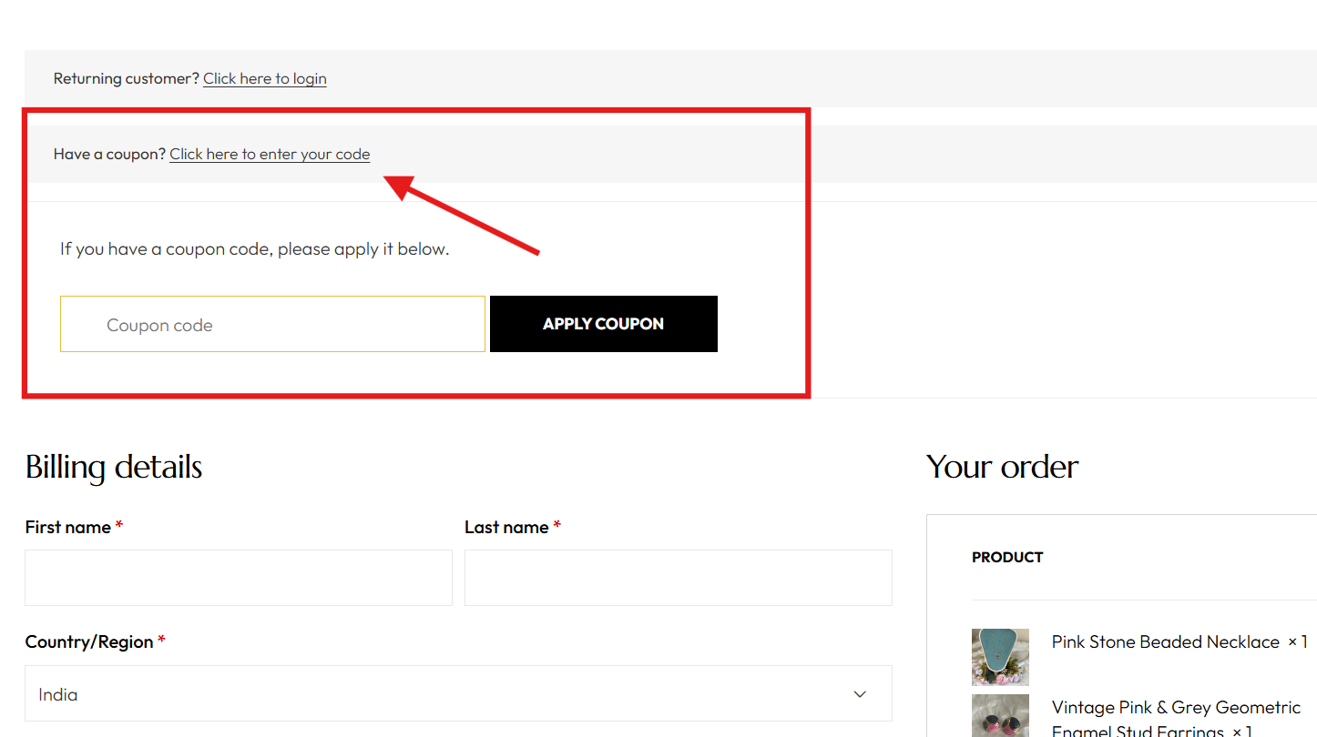Coupon Guide Step 1