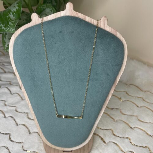 Dainty Gold Bar Necklace