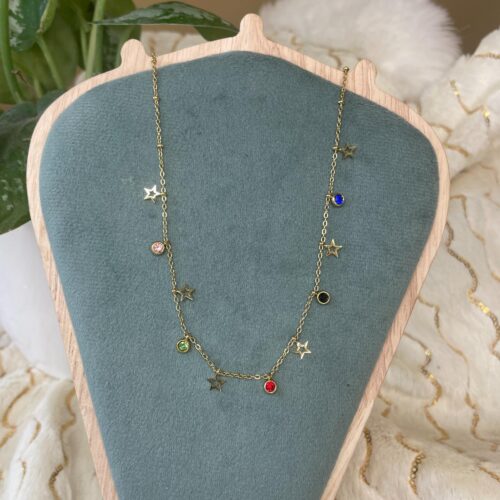 Star Stone Gold-Plated Necklace