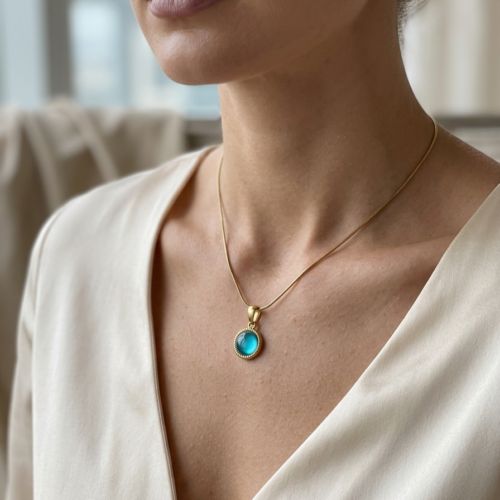 Blue Stone Necklace