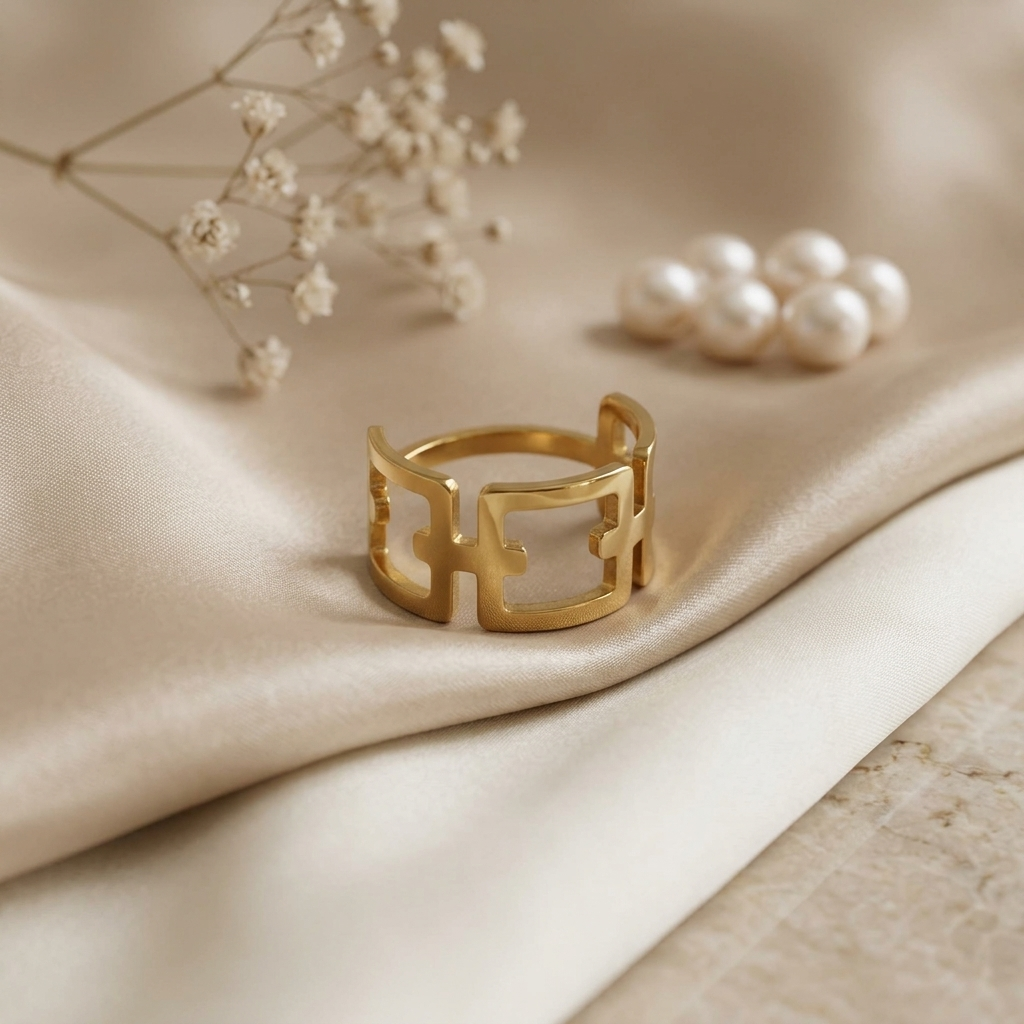 Golden Geometric Link Ring
