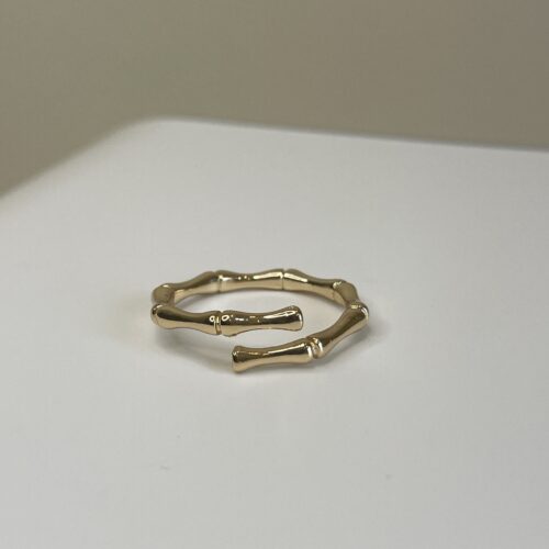 Bamboo style open ring