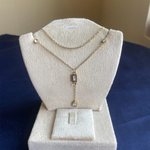 Crystal Accent Layered Necklace
