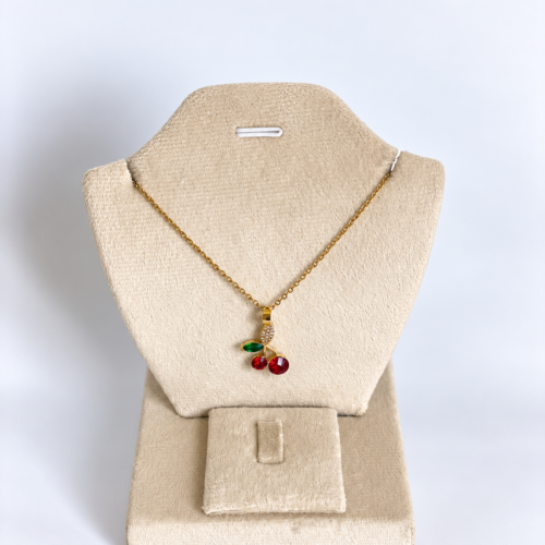 Cherry Charm Pendant Necklace