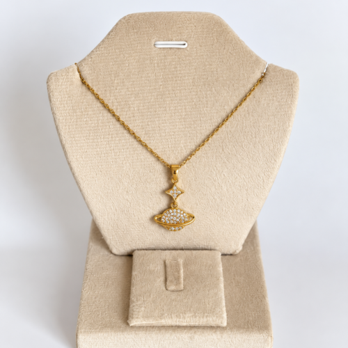 Celestial Planet & Star Necklace