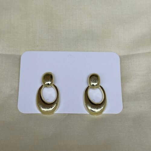 Retro Oval Drop Earrings